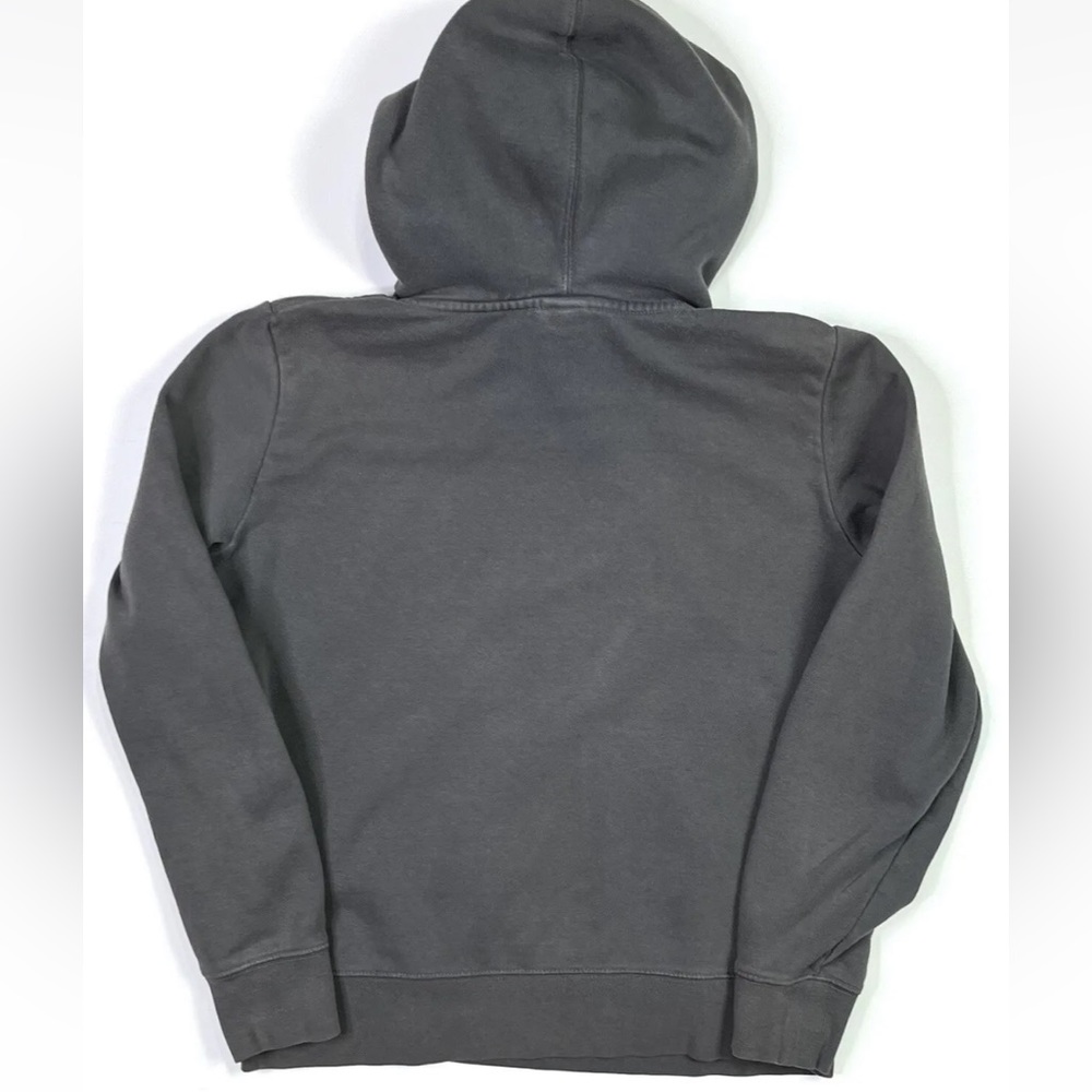 The North Face Hoodie Womens Medium Gray Sweatshirt Pullover Pink Logo Pocket - Picture 4 of 7